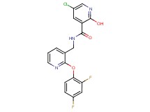 5-chloro-N-{[2-(2,4-difluorophenoxy)-3-pyridinyl]methyl}-2-hydroxynicotinamide