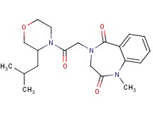 4-[2-(3-isobutylmorpholin-4-yl)-2-oxoethyl]-1-methyl-3,4-dihydro-1H-1,4-benzodiazepine-2,5-dione