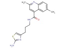 N-[3-(2-amino-1,3-thiazol-4-yl)propyl]-2,6-dimethyl-4-quinolinecarboxamide