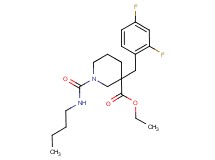 ethyl 1-[(butylamino)carbonyl]-3-(2,4-difluorobenzyl)-3-piperidinecarboxylate