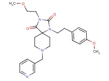 3-(2-methoxyethyl)-1-[2-(4-methoxyphenyl)ethyl]-8-(3-pyridinylmethyl)-1,3,8-triazaspiro[4.5]decane-2,4-dione