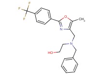 2-[benzyl({5-methyl-2-[4-(trifluoromethyl)phenyl]-1,3-oxazol-4-yl}methyl)amino]ethanol