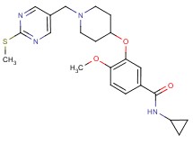 N-cyclopropyl-4-methoxy-3-[(1-{[2-(methylthio)-5-pyrimidinyl]methyl}-4-piperidinyl)oxy]benzamide