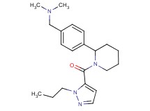 N,N-dimethyl-1-(4-{1-[(1-propyl-1H-pyrazol-5-yl)carbonyl]-2-piperidinyl}phenyl)methanamine