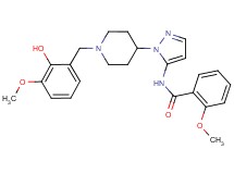 N-{1-[1-(2-hydroxy-3-methoxybenzyl)-4-piperidinyl]-1H-pyrazol-5-yl}-2-methoxybenzamide