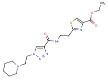 ethyl 2-{2-[({1-[2-(1-piperidinyl)ethyl]-1H-1,2,3-triazol-4-yl}carbonyl)amino]ethyl}-1,3-thiazole-4-carboxylate