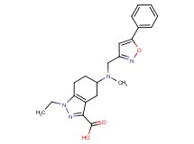 1-ethyl-5-{methyl[(5-phenylisoxazol-3-yl)methyl]amino}-4,5,6,7-tetrahydro-1H-indazole-3-carboxylic acid