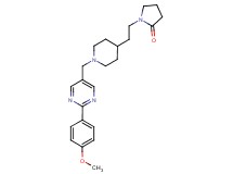 1-[2-(1-{[2-(4-methoxyphenyl)-5-pyrimidinyl]methyl}-4-piperidinyl)ethyl]-2-pyrrolidinone