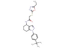 N-[1-(4-tert-butylphenyl)-4,5,6,7-tetrahydro-1H-indazol-4-yl]-2-[(5-ethyl-1,3,4-oxadiazol-2-yl)thio]acetamide