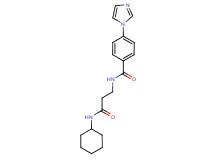 N-[3-(cyclohexylamino)-3-oxopropyl]-4-(1H-imidazol-1-yl)benzamide