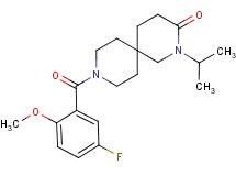 9-(5-fluoro-2-methoxybenzoyl)-2-isopropyl-2,9-diazaspiro[5.5]undecan-3-one