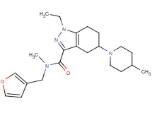 1-ethyl-N-(3-furylmethyl)-N-methyl-5-(4-methyl-1-piperidinyl)-4,5,6,7-tetrahydro-1H-indazole-3-carboxamide