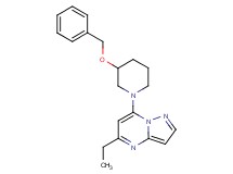 7-[3-(benzyloxy)-1-piperidinyl]-5-ethylpyrazolo[1,5-a]pyrimidine