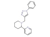 2-{1-[(1-phenyl-1H-1,2,3-triazol-4-yl)methyl]-2-piperidinyl}pyridine