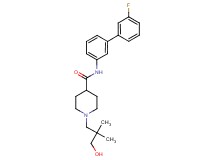 N-(3'-fluoro-3-biphenylyl)-1-(3-hydroxy-2,2-dimethylpropyl)-4-piperidinecarboxamide