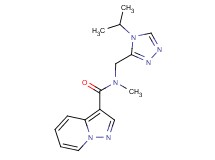 N-[(4-isopropyl-4H-1,2,4-triazol-3-yl)methyl]-N-methylpyrazolo[1,5-a]pyridine-3-carboxamide