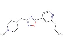 4-{3-[(1-methylpiperidin-4-yl)methyl]-1,2,4-oxadiazol-5-yl}-2-propylpyridine