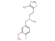 (4-fluoro-3-methoxybenzyl)methyl[2-(4-methyl-1,3-thiazol-5-yl)ethyl]amine