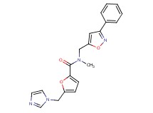 5-(1H-imidazol-1-ylmethyl)-N-methyl-N-[(3-phenyl-5-isoxazolyl)methyl]-2-furamide