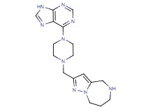 2-{[4-(9H-purin-6-yl)-1-piperazinyl]methyl}-5,6,7,8-tetrahydro-4H-pyrazolo[1,5-a][1,4]diazepine dihydrochloride