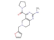 6-(2-furylmethyl)-N-methyl-4-(1-pyrrolidinylcarbonyl)-5,6,7,8-tetrahydropyrido[4,3-d]pyrimidin-2-amine