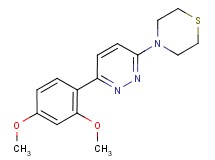 4-[6-(2,4-dimethoxyphenyl)pyridazin-3-yl]thiomorpholine