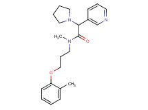 N-methyl-N-[3-(2-methylphenoxy)propyl]-2-(3-pyridinyl)-2-(1-pyrrolidinyl)acetamide