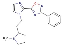 5-{1-[2-(1-methylpyrrolidin-2-yl)ethyl]-1H-imidazol-2-yl}-3-phenyl-1,2,4-oxadiazole