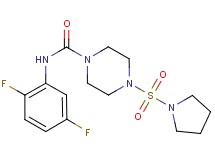 N-(2,5-difluorophenyl)-4-(pyrrolidin-1-ylsulfonyl)piperazine-1-carboxamide