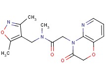 N-[(3,5-dimethylisoxazol-4-yl)methyl]-N-methyl-2-(3-oxo-2,3-dihydro-4H-pyrido[3,2-b][1,4]oxazin-4-yl)acetamide