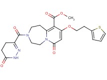 methyl 7-oxo-3-[(6-oxo-1,4,5,6-tetrahydro-3-pyridazinyl)carbonyl]-9-[2-(2-thienyl)ethoxy]-1,2,3,4,5,7-hexahydropyrido[1,2-d][1,4]diazepine-10-carboxylate