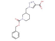 1-({1-[(benzyloxy)carbonyl]piperidin-3-yl}methyl)-1H-1,2,3-triazole-4-carboxylic acid