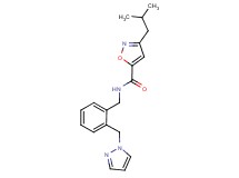 3-isobutyl-N-[2-(1H-pyrazol-1-ylmethyl)benzyl]-5-isoxazolecarboxamide