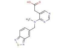 {4-[(2,1,3-benzothiadiazol-5-ylmethyl)(methyl)amino]pyrimidin-5-yl}acetic acid