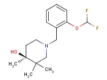 (4S*)-1-[2-(difluoromethoxy)benzyl]-3,3,4-trimethylpiperidin-4-ol