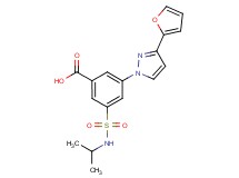 3-[3-(2-furyl)-1H-pyrazol-1-yl]-5-[(isopropylamino)sulfonyl]benzoic acid