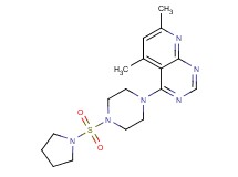 5,7-dimethyl-4-[4-(pyrrolidin-1-ylsulfonyl)piperazin-1-yl]pyrido[2,3-d]pyrimidine