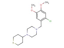 1-(2-chloro-4,5-dimethoxybenzyl)-4-(tetrahydro-2H-thiopyran-4-yl)piperazine