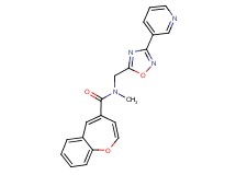 N-methyl-N-{[3-(3-pyridinyl)-1,2,4-oxadiazol-5-yl]methyl}-1-benzoxepine-4-carboxamide