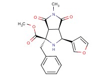 methyl (1R*,3S*,3aR*,6aS*)-1-benzyl-3-(3-furyl)-5-methyl-4,6-dioxooctahydropyrrolo[3,4-c]pyrrole-1-carboxylate