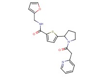N-(2-furylmethyl)-5-[1-(2-pyridinylacetyl)-2-pyrrolidinyl]-2-thiophenecarboxamide