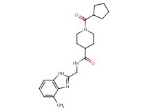1-(cyclopentylcarbonyl)-N-[(4-methyl-1H-benzimidazol-2-yl)methyl]-4-piperidinecarboxamide