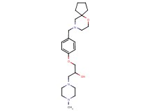 1-(4-methylpiperazin-1-yl)-3-[4-(6-oxa-9-azaspiro[4.5]dec-9-ylmethyl)phenoxy]propan-2-ol