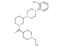 1-{1-[(1-ethyl-4-piperidinyl)carbonyl]-3-piperidinyl}-4-(2-methylphenyl)piperazine