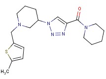 1-[(5-methyl-2-thienyl)methyl]-3-[4-(1-piperidinylcarbonyl)-1H-1,2,3-triazol-1-yl]piperidine