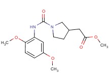 methyl (1-{[(2,5-dimethoxyphenyl)amino]carbonyl}pyrrolidin-3-yl)acetate