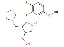 [(3R*,4R*)-1-(2,3-difluoro-6-methoxybenzyl)-4-(pyrrolidin-1-ylmethyl)pyrrolidin-3-yl]methanol