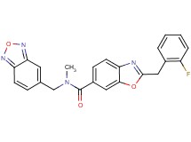 N-(2,1,3-benzoxadiazol-5-ylmethyl)-2-(2-fluorobenzyl)-N-methyl-1,3-benzoxazole-6-carboxamide