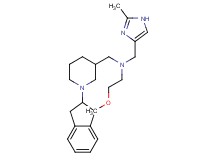 N-{[1-(2,3-dihydro-1H-inden-2-yl)-3-piperidinyl]methyl}-2-methoxy-N-[(2-methyl-1H-imidazol-4-yl)methyl]ethanamine