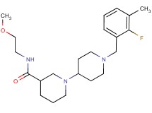1'-(2-fluoro-3-methylbenzyl)-N-(2-methoxyethyl)-1,4'-bipiperidine-3-carboxamide